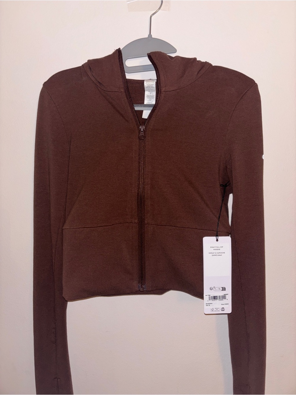 New ALO Sway Full Zip Hoodie